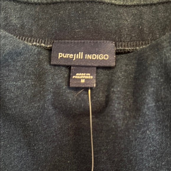 🦋NWT J. Jill Deep Blue Tie-Dye Midi Skirt - Picture 5 of 5